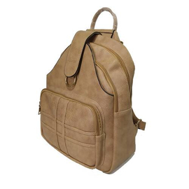 Lotus Backpack Ladies Bag, Color: Beige, 2 image