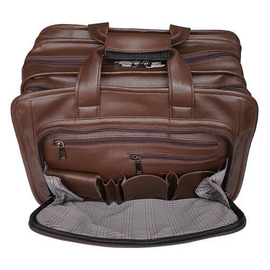 Alcapone Briefcase Bag, Color: Chocolate