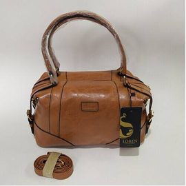 Duffle Ladies Bag, Color: Brown