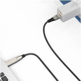 Baseus Flash Series One-For-Two Fast Charging Data Cable With Square Head Type-C To C+DC 100W 2m Black (CA1T2-B01), 2 image