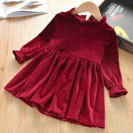 Baby Stylish Dress Red, Size: 0-3y