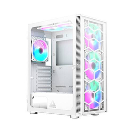 Montech X3 Glass High Airflow Atx Mid Tower Gaming Case (White)