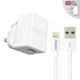 Wall Charger - 1A - 1USB - UK plug - Lightning Cable Included