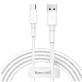 Baseus Mini White Cable USB For Micro 2.4A 1m White