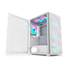 Montech X3 MESH RGB Lighting Mid-Tower ATX Gaming Case White, 3 image