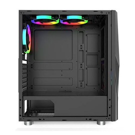 Montech Fighter 500 Black ATX Mid Tower Gaming Case, 3 image