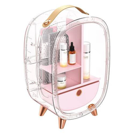 Baseus Mini Beauty Fridge for Cosmetics With Mirror Pink (CRBXNS-A04), 8 image