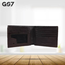 GS7 Men's Bifold Dark Chocolate Short Wallet, 2 image