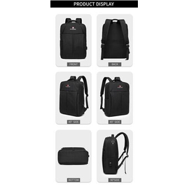 NAVIFORCE B6809 Fashion Casual Men's Backpacks Large Capacity Business Travel USB Charging Bag - Gray, 10 image
