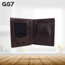 GS7 Men's Bifold Chocolate Short Wallet, 4 image