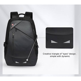 NAVIFORCE B6807 Quality Nylon Waterproof Travel Backpacks Fashion Multifunction Large Capacity and USB - Black, 9 image