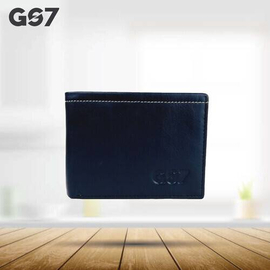 GS7 Men's Bifold Dark Navy Blue Short Wallet, 3 image