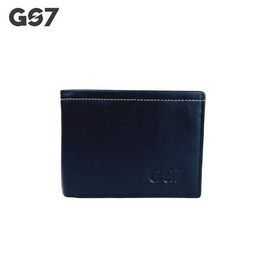 GS7 Men's Bifold Dark Navy Blue Short Wallet