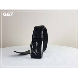 B73. GS7 Leather Snake Shape Black Belt For Men, 3 image