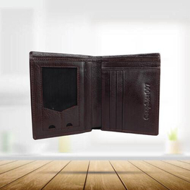 GS7 Men's Bifold Chocolate Short Wallet, 3 image