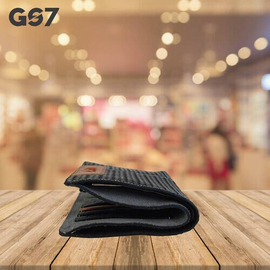GS7 Men's Bifold Black Short Wallet, 4 image