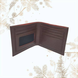 Dark Chocolate Short Wallet For Men, 2 image