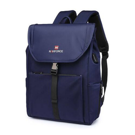 NAVIFORCE NFB6802 Blue Waterproof Mens Backpack with Separate Laptop Compartment Sport Business Bag - Blue