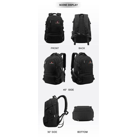 NAVIFORCE B6806 Fashion Business Backpacks Men Style High Quality PU Waterproof Travel Bag - Gray, 10 image