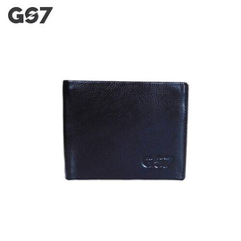 GS7 Men's Bifold Black Short Wallet