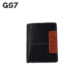 GS7 Men's Bifold Black Short Wallet