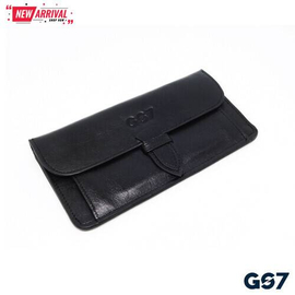 Black Leather Long Wallet For Men, 3 image