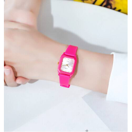 SKMEI 1651 Pink PU Sport Analog Watch For Women - Pink, 3 image