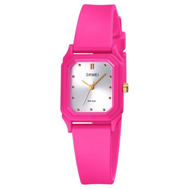 SKMEI 1651 Pink PU Sport Analog Watch For Women - Pink