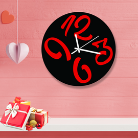 Valentine Thematic Wooden Board Wall Clock DCF-1041, 4 image
