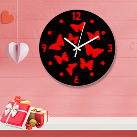 Valentine Thematic Wooden Board Wall Clock DCF-1035, 4 image