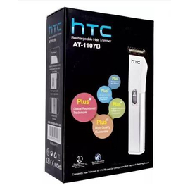 HTC AT 526 Rechargeable Runtime: 45 min Trimmer for Men  (Silver), 4 image