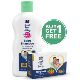 Parachute Just for Baby - Baby Shampoo 200ml (Baby Soap 75g Free)