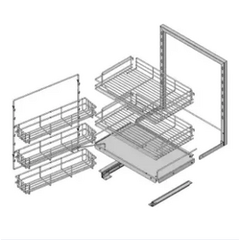 3 Layer Corner Basket (Right/Left)