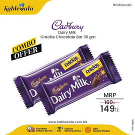 Cadbury Dairy Milk Crackle Chocolate Bar 36 gm (COMBO)