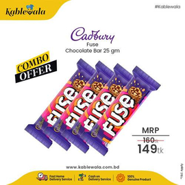 Cadbury Fuse Chocolate Bar 25 gm (COMBO)
