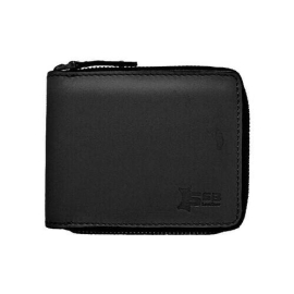 Black Zippered Bi-Fold Slim Wallet SB-W55, 5 image