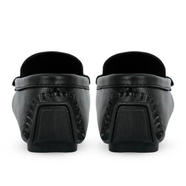 Black Leather Loafers Men's SB-S118, Size: 39, 4 image