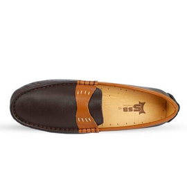 Dark Brown Exclusive Loafers Men's SB-S176, Size: 39, 3 image