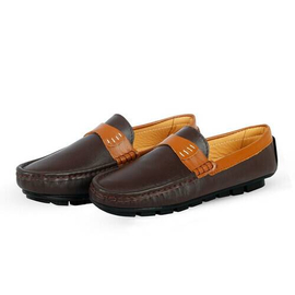Dark Brown Exclusive Loafers Men's SB-S176, Size: 39, 4 image