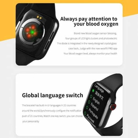 HW16 44mm Smart Watch Series 6 Full Screen Bluetooth Fitness Band Call Music Smart Watch, 2 image