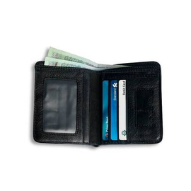 Black (Cute Er Dibba) Short Leather Wallet SB-W18, 4 image