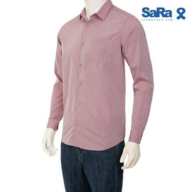 SaRa Mens Casual Shirt (MCS321YCA-Maroon), 2 image
