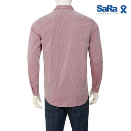 SaRa Mens Casual Shirt (MCS321YCA-Maroon), 3 image