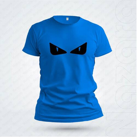Fashionable Cotton Short Sleeve T-Shirt For Men, Color: Blue, Size: M