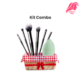 Kit Combo (FOCALLURE MAKEUP BRUSHES, BEAUTY BLENDER)