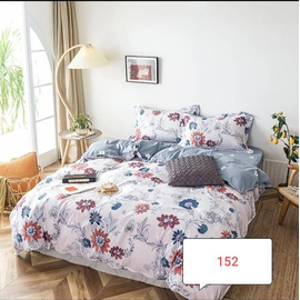 Multiple Flower Cotton Bed Cover With Comforter