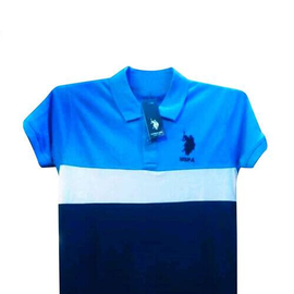 USA Blue  Polo T-Shirt