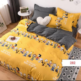 Yellow Kiddos Cotton Bed Cover With Comforter
