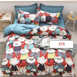 Angry Cats Cotton Bed Cover With Comforter