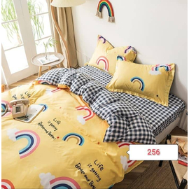 Rainbow Summer Cotton Bed Cover With Comforter